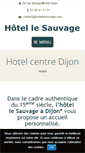 Mobile Screenshot of hotellesauvage.com