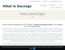 Tablet Screenshot of hotellesauvage.com